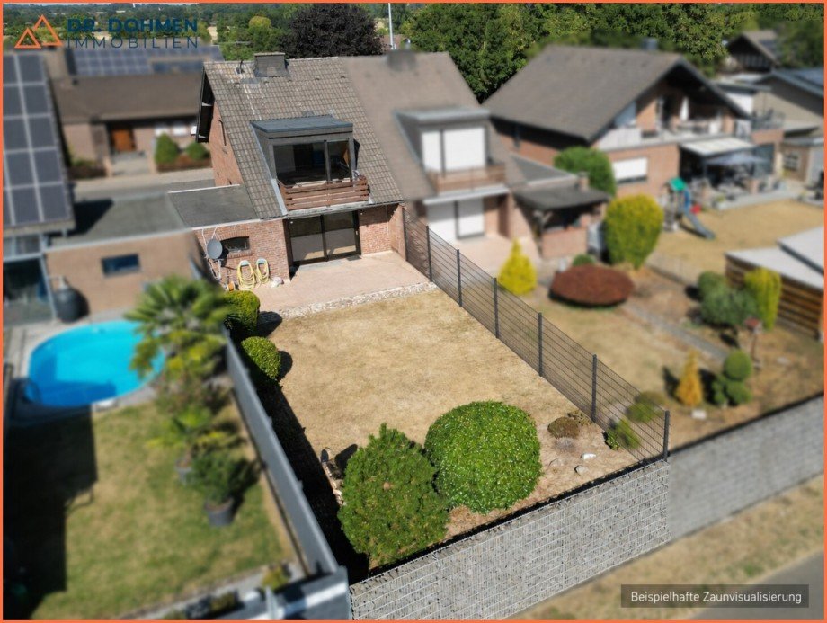 Zaun Doppelhaush�lfte H�ckelhoven / Brachelen