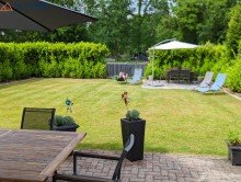Garten Freistehendes Ferienhaus im Ferienpark t�Posterbos - NL