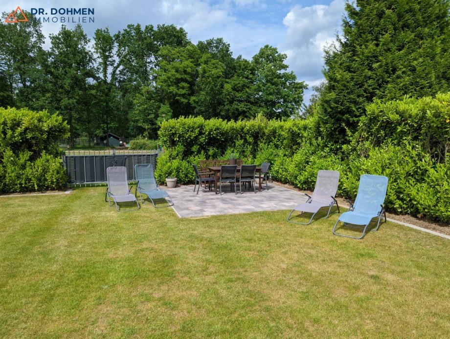 Sitzecke Garten Einfamilienhaus Posterholt